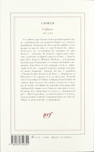 cioran cahiers 1957 1972
